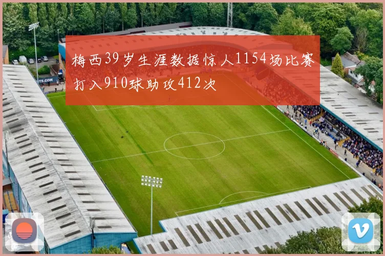 梅西39岁生涯数据惊人1154场比赛打入910球助攻412次
