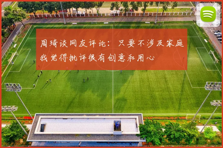 周琦谈网友评论：只要不涉及家庭我觉得批评很有创意和用心